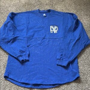Blue Long Sleeve Crew Neck Tee